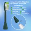 YMPBO Toothbrush Replacement Heads Compatible with Philips One Series Sonicare Rechargeable Toothbrush BH1022/08, 10 Pack Replacement Heads, Soft Bristles, Sage Green view 2