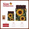 Dwrepo Floral Sunflower Print Gift Bags Drawstring Xmas Gift Bags Christmas Treat Bags For Holiday Party Medium view 4