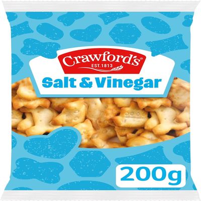 Crawford's Salt & Vinegar Flavour Savoury Nibbles 200g - 4 Pack in a Premier Life Store Box