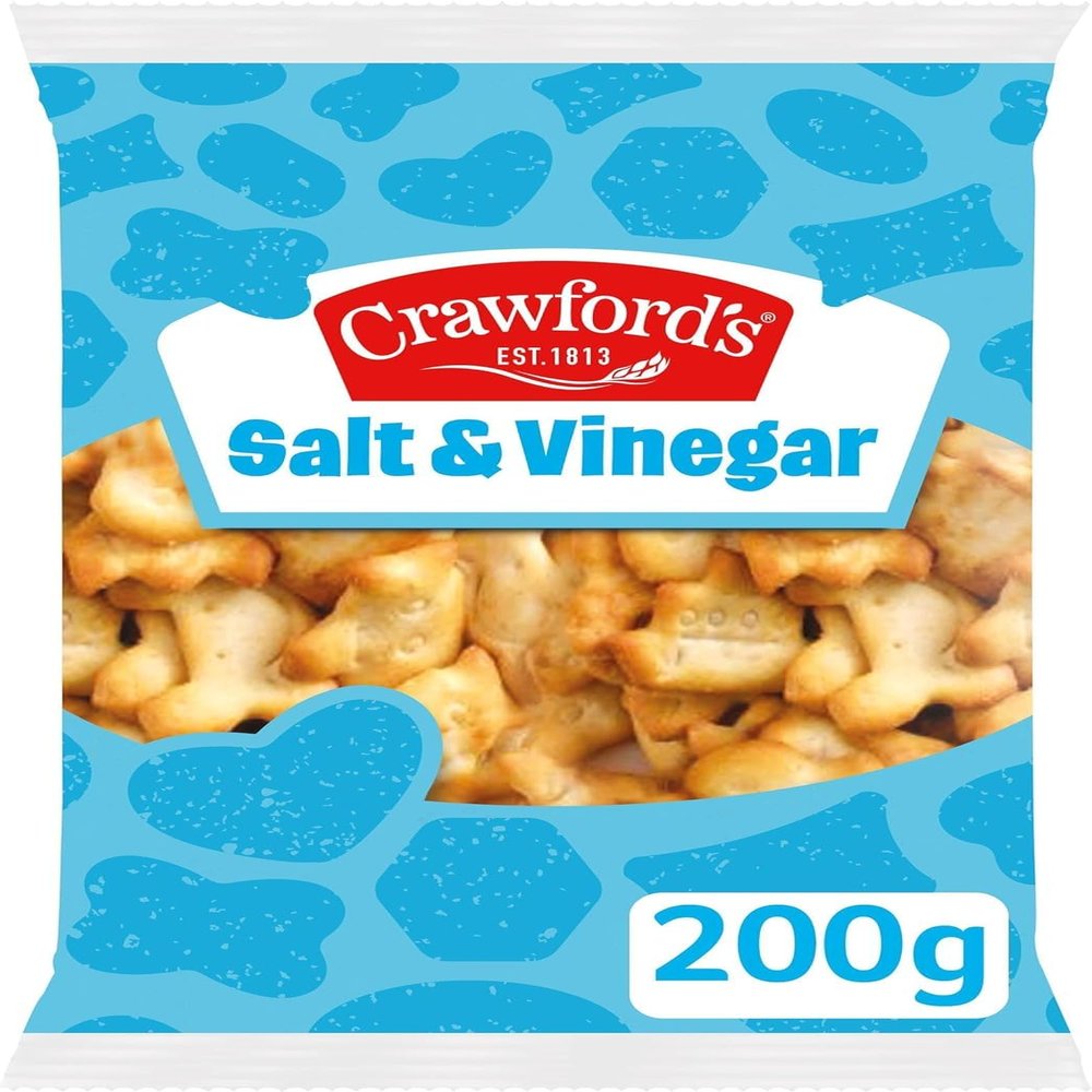 Crawford's Salt & Vinegar Flavour Savoury Nibbles 200g - 4 Pack in a Premier Life Store Box