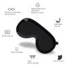 2024 Innovational Design No Strap Sleep Eye Mask for Men Women, Stickermask, Light Blocking Sleeping Mask Blindfold for Travel Yoga Nap, Side-Sleeper view 2