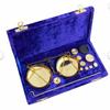 Brass Jewellery Balance Scale with Velvet Box & Complete Weight Office Decor, 100g Weights Jewelry Show Piece Item view 1
