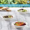 Nationwide Paper Bagasse Bowl 12oz 50Pcs White Disposable Bagasse Sugarcane Bowl, Serving Bowls for Hot and Cold Food (355ml) view 3