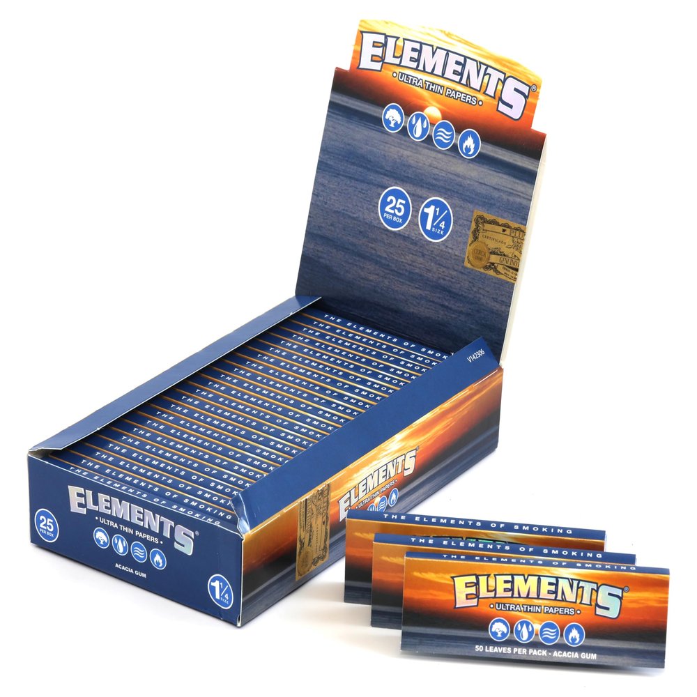 1 master case / 42 boxes - ELEMENTS 1 1/4 Ultra Thin RICE rolling paper