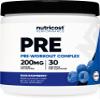 Nutricost Pre-Workout Complex Powder (30 Servings, Blue Raspberry) - Pre-Workout Supplement with Beta-Alanine, Taurine & Amino Acids view 1