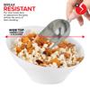 20oz White Plastic Serving Bowls (4 Pack) Medium Disposable Snack Bowl Candy Dishes, Buffet Containers for Chips, Popcorn, Snacks, Mints, Salad Bar, Parties, Office Desk, Bridal Shower, Party Supplies view 4