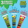 TOXIC WASTE - Slime Licker Squeeze - Sour Squeeze Slime Candy - Green Apple, Blue Razz, & Cherry Flavors - 2.47 oz. Tubes - 3-Pack view 2