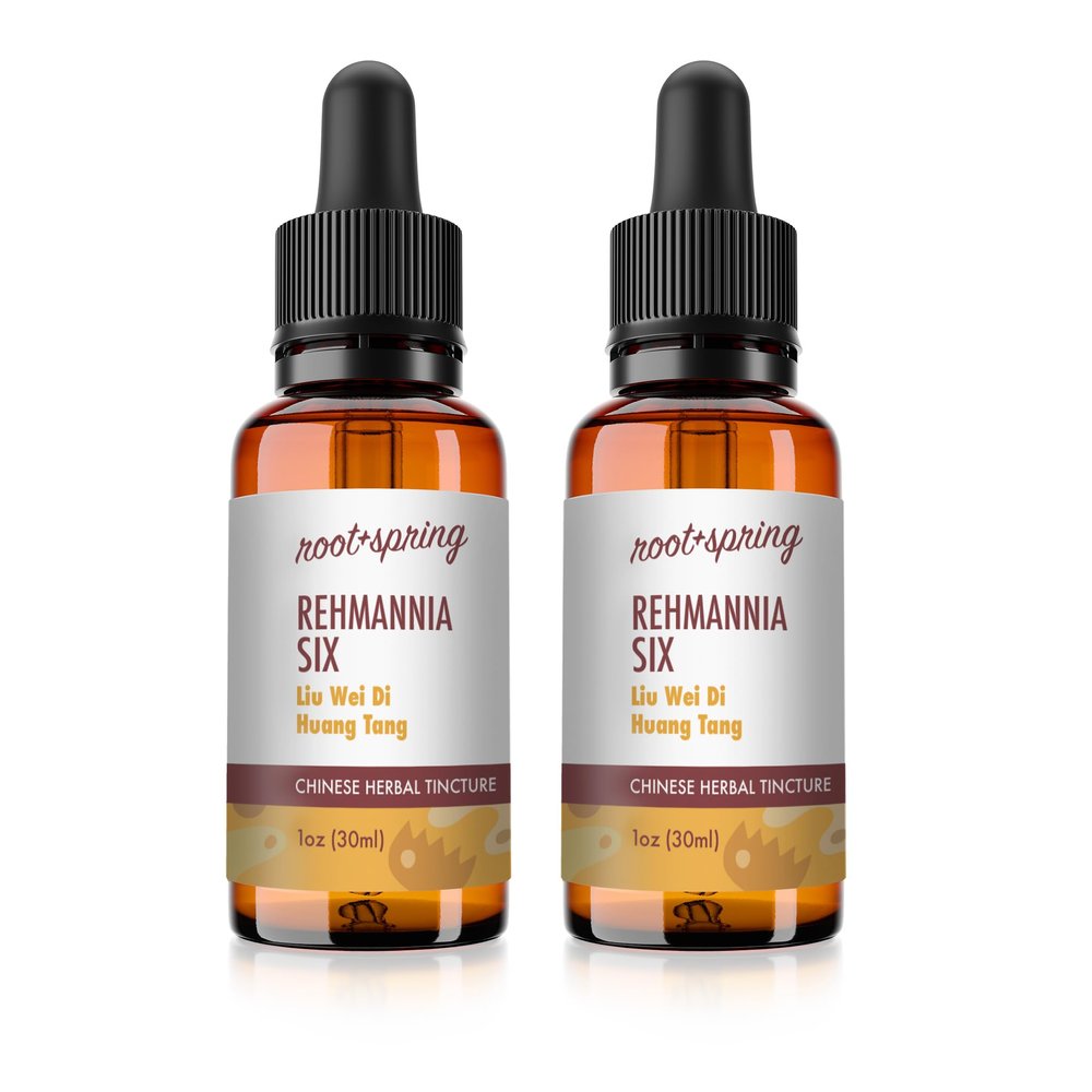 Rehmannia Six - Liu Wei Di Huang Tang - Herbal Tincture (Liquid Extract) - Concentrate with Dropper - Natural TCM Herb Blend Supplement (Pack of 2)