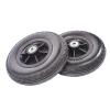 2PCS 7 Inch Manual Wheelchair Front Wheel, Black Solid Tire, Wheelchair Wheel Replacement, Black view 1
