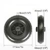 2PCS 7 Inch Manual Wheelchair Front Wheel, Black Solid Tire, Wheelchair Wheel Replacement, Black view 2