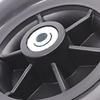 2PCS 7 Inch Manual Wheelchair Front Wheel, Black Solid Tire, Wheelchair Wheel Replacement, Black view 3