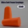 Targeal 60 Pairs Noise Cancelling Ear Plugs - 33 dB Highest NRR Soft Foam Ear Plugs Protection Earbuds for Sleeping, Concerts, Musician, Shooting, Travel, Study, Adults (Orange - 1 Bag - Type 1) view 2