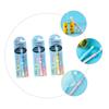 Anneome 3pcs Boys and Girls Toothbrushes Soft Bristles Cartoon Design for Ages Safe Material Ergonomic Grip for Easy Handling for Cleaning Elephant view 2