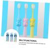 Anneome 3pcs Boys and Girls Toothbrushes Soft Bristles Cartoon Design for Ages Safe Material Ergonomic Grip for Easy Handling for Cleaning Elephant view 4