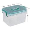 Afromy Portable Medicine Cabinet with Plastic Handle, Multipurpose Medical Box, Empty First Aid Kit for Home view 2