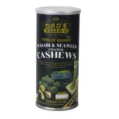 WASABI-O Cashews (6.7 Ounce (Pack of 1), Authentic Wasabi and Seaweed)