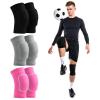 Abeillo Sport Knee Support Brace- Wrestling Knee Pads Knee Brace Sleeve Soft Wrestling Knee Pads for Women Dancers, Knee Compression Sleeve for Volleyball Football Dance Yoga Running Climbing Black view 1