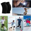 Abeillo Sport Knee Support Brace- Wrestling Knee Pads Knee Brace Sleeve Soft Wrestling Knee Pads for Women Dancers, Knee Compression Sleeve for Volleyball Football Dance Yoga Running Climbing Black view 4