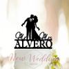Gamer wedding cake topper,Video game wedding cake topper,Gaming Couple Cake Topper,Gaming Mr & Mrs Cake Topper,Glitter Wedding Topper for Wedding/Engaged/Shower/Anniversary/Retirement/Birthday. view 1