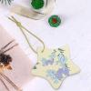 YYHHAOFA Fresh Orchids Picture Christmas Ceramic Star Pendant - Festive Hanging Ornament for Stores, and Homes 3 x 2.7 in view 4
