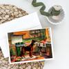 Caroline's Treasures DAC3815GCA7P Irish Setter Christmas Cookies Greeting Cards Pack of 8 Blank Cards with Envelopes Whimsical A7 Size 5x7 Blank Note Cards view 2