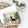 Caroline's Treasures DAC3745GCA7P Boston Terrier Christmas Cookies Greeting Cards Pack of 8 Blank Cards with Envelopes Whimsical A7 Size 5x7 Blank Note Cards view 2
