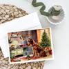 Caroline's Treasures DAC3818GCA7P Irish Terrier Christmas Cookies Greeting Cards Pack of 8 Blank Cards with Envelopes Whimsical A7 Size 5x7 Blank Note Cards view 2