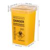 SEWOART Travel Sharps Container Small Container Home Use Pp Material Needle Disposal Box view 2