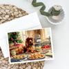 Caroline's Treasures DAC3769GCA7P Cocker Spaniel Christmas Cookies Greeting Cards Pack of 8 Blank Cards with Envelopes Whimsical A7 Size 5x7 Blank Note Cards view 2