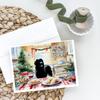 Caroline's Treasures DAC3854GCA7P Newfoundland Christmas Cookies Greeting Cards Pack of 8 Blank Cards with Envelopes Whimsical A7 Size 5x7 Blank Note Cards view 2