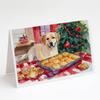 Caroline's Treasures DAC3843GCA7P Labrador Retriever Christmas Cookies Greeting Cards Pack of 8 Blank Cards with Envelopes Whimsical A7 Size 5x7 Blank Note Cards view 1