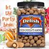 Dark Chocolate Cocoa Dusted Almonds by It's Delish, 44 OZ Jumbo Container | Bulk Choc Covered Almond Candy Snack | Healthy Snacks, Keto, Vegan, Dairy Free, Kosher view 3