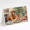 Caroline's Treasures DAC3875GCA7P Rhodesian Ridgeback Christmas Cookies Greeting Cards Pack of 8 Blank Cards with Envelopes Whimsical A7 Size 5x7 Blank Note Cards view 1