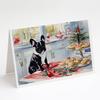 Caroline's Treasures DAC3792GCA7P French Bulldog Christmas Cookies Greeting Cards Pack of 8 Blank Cards with Envelopes Whimsical A7 Size 5x7 Blank Note Cards view 1