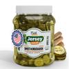 Jersey Pickles - Sweet Horseradish Chips (Half Gallon) - Fresh, Keto-Friendly, and Perfect for Snacks, Sandwiches, or Salads  The perfect Pickle Jars Cornichon for Families or Gatherings view 1
