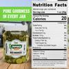 Jersey Pickles - Sweet Horseradish Chips (Half Gallon) - Fresh, Keto-Friendly, and Perfect for Snacks, Sandwiches, or Salads  The perfect Pickle Jars Cornichon for Families or Gatherings view 2