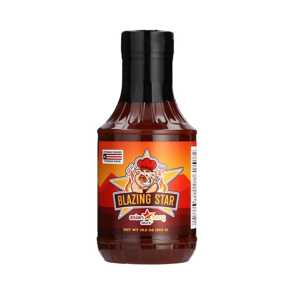 Blazing Star Asian Bang Sauce  Sweet and Spicy Asian BBQ Sauce and Marinade  Perfect Stir Fry Sauce, Dipping Sauce, or Glaze  Veteran Owned (20 oz)