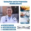 GHDBFMB Progressive Reading Glasses Men Photochromic Readers Clear Top Multifocal Transition Multifocal Tr90 Eyeglasses 3.5 view 3