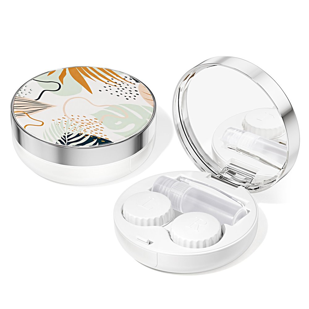 Lishae Contact Lens Case/Contact Case, Travel Contact Lens Case Cute Contact Case and Solution Perfect for Daily Travel Outdoor