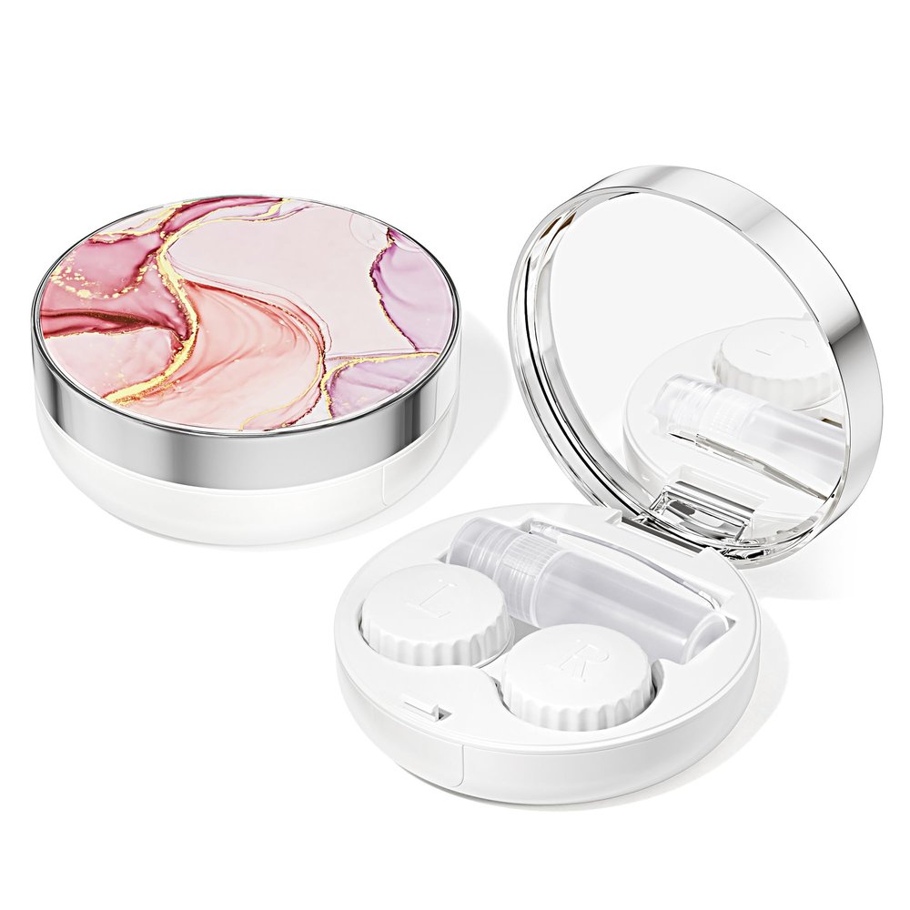 Lishae Contact Lens Case/Contact Case, Travel Contact Lens Case Cute Contact Case and Solution Perfect for Daily Travel Outdoor