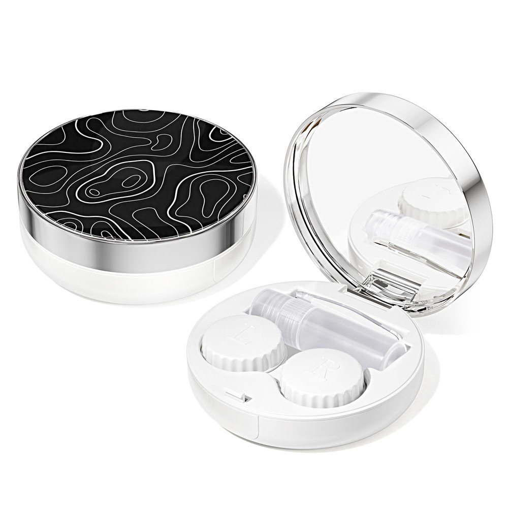 Lishae Contact Lens Case/Contact Case, Travel Contact Lens Case Cute Contact Case and Solution Perfect for Daily Travel Outdoor