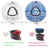 4 Pack Mop Replacement Heads for O-Ceda Mop Replace Head EasyWrin Spin Mop Heads Replacements, Microfiber Spin Mop Refills, Machine Washable and Easy-to-Replace (1-Tank System) view 2