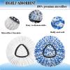 4 Pack Mop Replacement Heads for O-Ceda Mop Replace Head EasyWrin Spin Mop Heads Replacements, Microfiber Spin Mop Refills, Machine Washable and Easy-to-Replace (1-Tank System) view 3