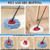 4 Pack Mop Replacement Heads for O-Ceda Mop Replace Head EasyWrin Spin Mop Heads Replacements, Microfiber Spin Mop Refills, Machine Washable and Easy-to-Replace (1-Tank System) view 4