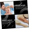 IWOWHERO Baby Bath Accessory Set Shampoo Brush Bathing Tool Wooden Comb for Gentle Scalp Care view 2