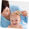 IWOWHERO Baby Bath Accessory Set Shampoo Brush Bathing Tool Wooden Comb for Gentle Scalp Care view 3