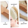 IWOWHERO Baby Bath Accessory Set Shampoo Brush Bathing Tool Wooden Comb for Gentle Scalp Care view 4