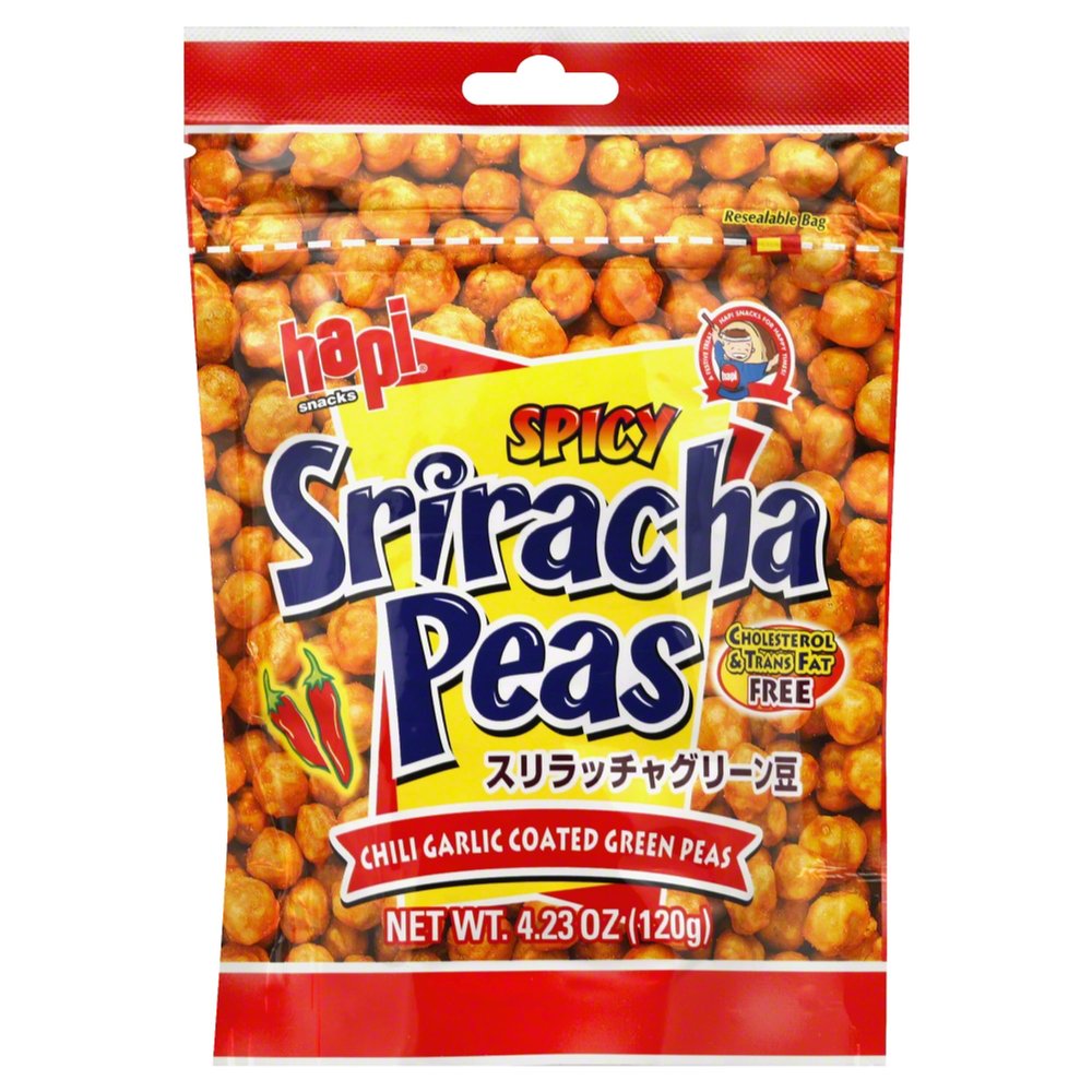 Hapi Chili Wasabi Green Peas, Vegan, 4.23 Ounces (Pack Of 12)