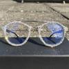 helena Stylish bling Rhinestone Reading Glasses for Womens Diamond Designer round Reader Trendy Anti Blue Light Glasses (white, 1.25, x) view 2