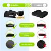 AUVON Anti-Slip Wheelchair Cushions with Front High Rear Low & Hump Design, Ergonomic Seat Cushion to Optimize Sitting Posture, Chair Cushions Relieve Sciatica, Back, Pressure Sore & Ulcer Pain view 2